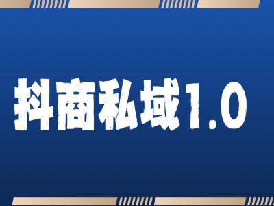 抖商服务私域1.0，抖音引流获客详细教学网赚教程-副业赚钱-互联网创业-手机赚钱-网赚项目-98副业网-精品课程-知识付费-网赚创业网98副业网