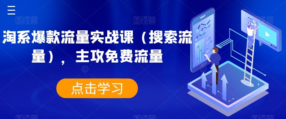 淘系爆款流量实战课（搜索流量），主攻免费流量-北漠网络