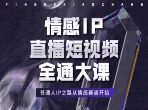 情感IP直播短视频全通大课，普通人IP之路从情感赛道开始网赚项目-副业赚钱-互联网创业-资源整合轻创联盟