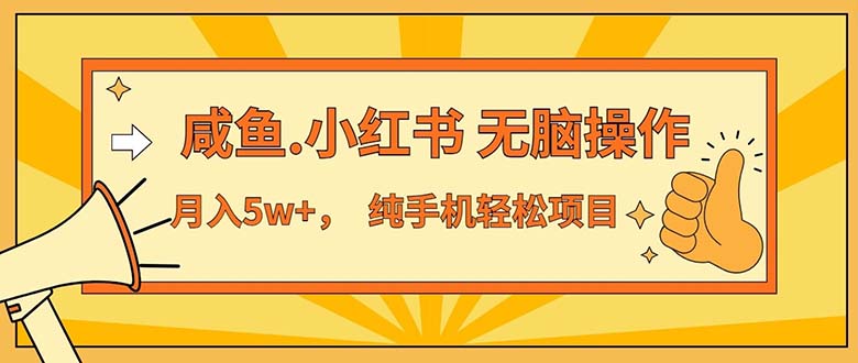 2024最赚钱的项目，咸鱼，小红书无脑操作，每单利润500+，轻松月入5万+…网赚项目-副业赚钱-互联网创业-资源整合一卡云创-专注知识分享-源码分享