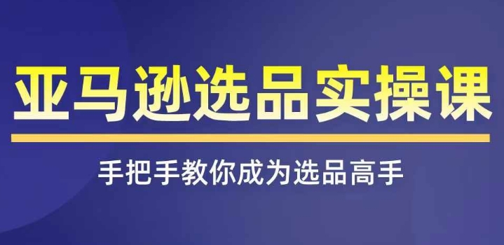 亚马逊选品实操课程，快速掌握亚马逊选品的技巧，覆盖亚马逊选品所有渠道网赚项目-副业赚钱-互联网创业-资源整合一卡云创-专注知识分享-源码分享