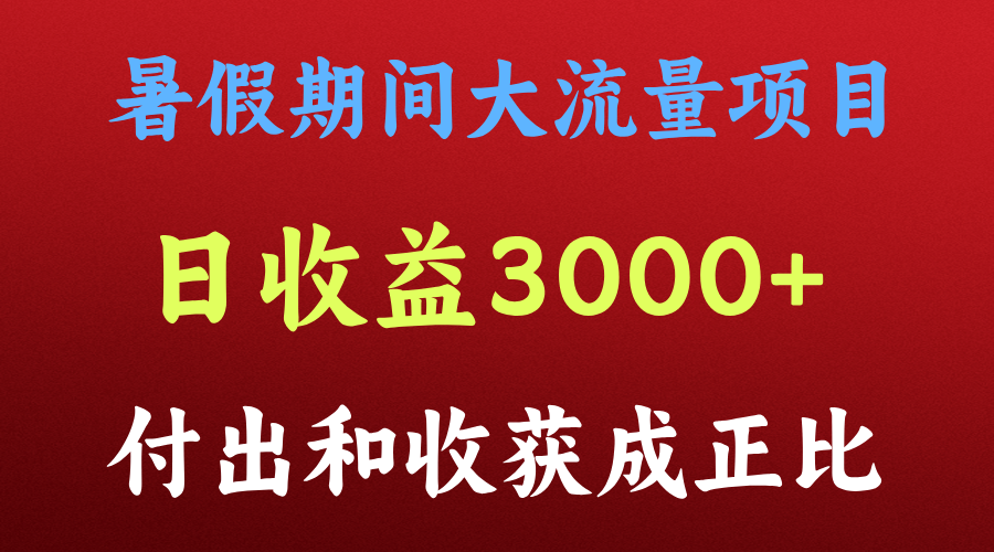 一天收益3000+，暑假期间， 这个项目才是真火-梦落网