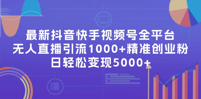 最新抖音快手视频号全平台无人直播引流1000+精准创业粉，日轻松变现5000+网赚项目-副业赚钱-互联网创业-资源整合财智网赚