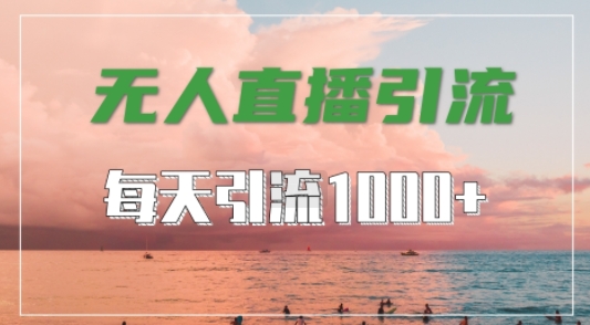 抖音快手视频号全平台通用，无人直播引流法，超暴力引流1000+高质量精准创业粉-北漠网络