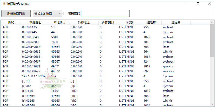 端口助手v1.1.0.0单文件版网赚项目-副业赚钱-互联网创业-资源整合歪妹网赚