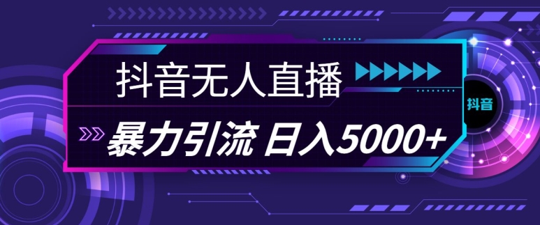 抖音快手视频号全平台通用无人直播引流法，利用图片模板和语音话术，暴力日引流100+创业粉网赚项目-副业赚钱-互联网创业-资源整合歪妹网赚