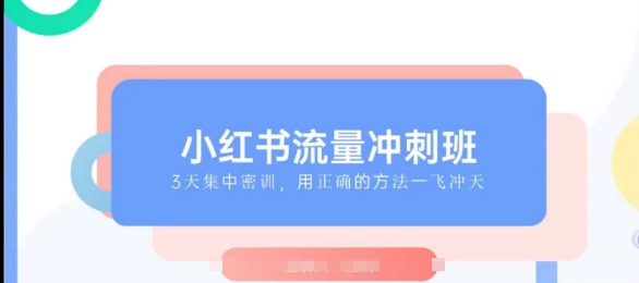 小红书流量冲刺班2025，最懂小红书的女人，快速教你2025年入局小红书-小禾网创